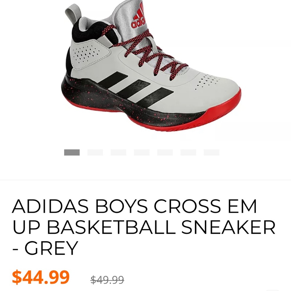 Adidas Boys Cross Em Up Basketball Shoe